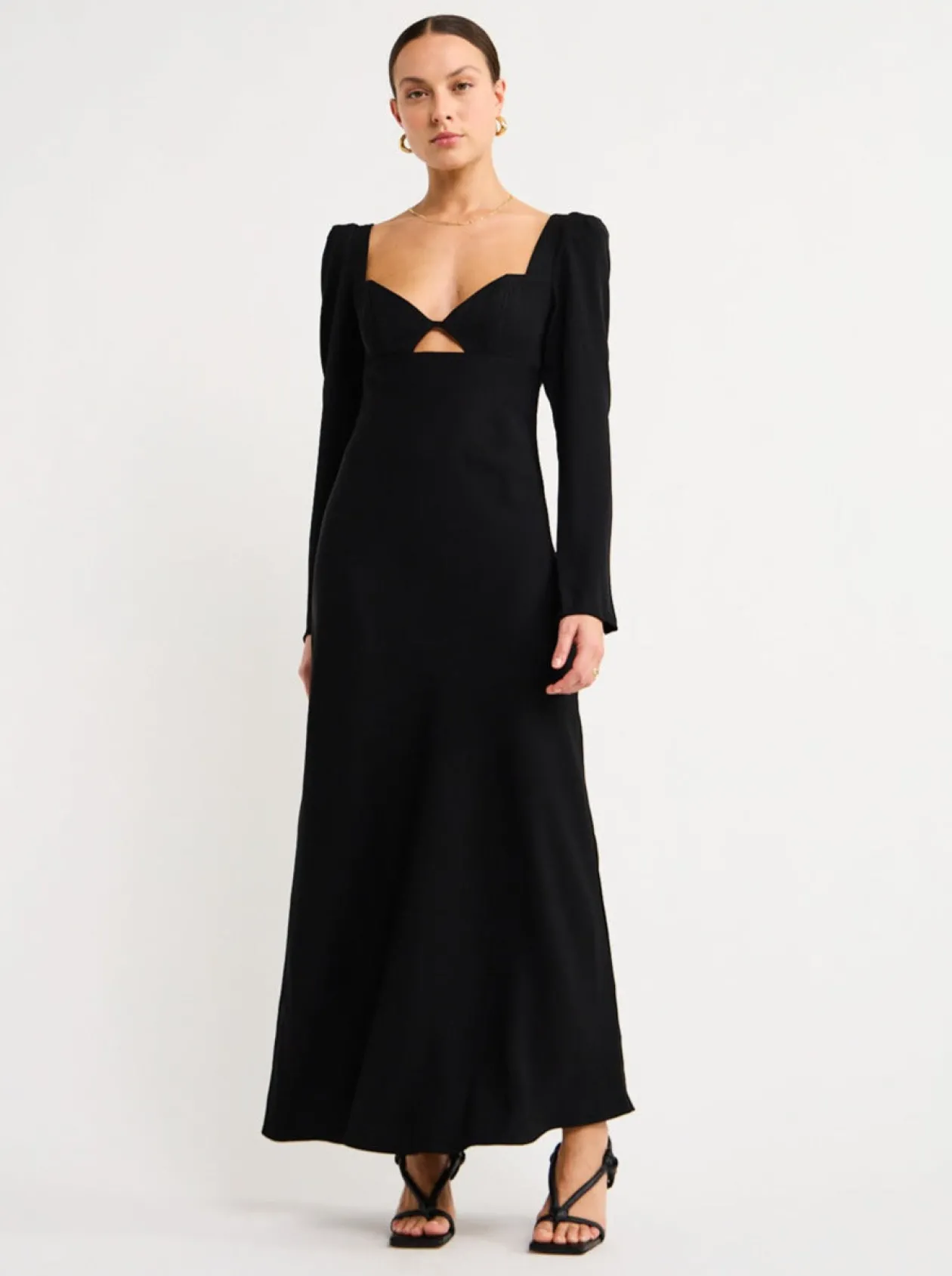 Shop Olivia Strap Back Full Length Dress In Women Dresses