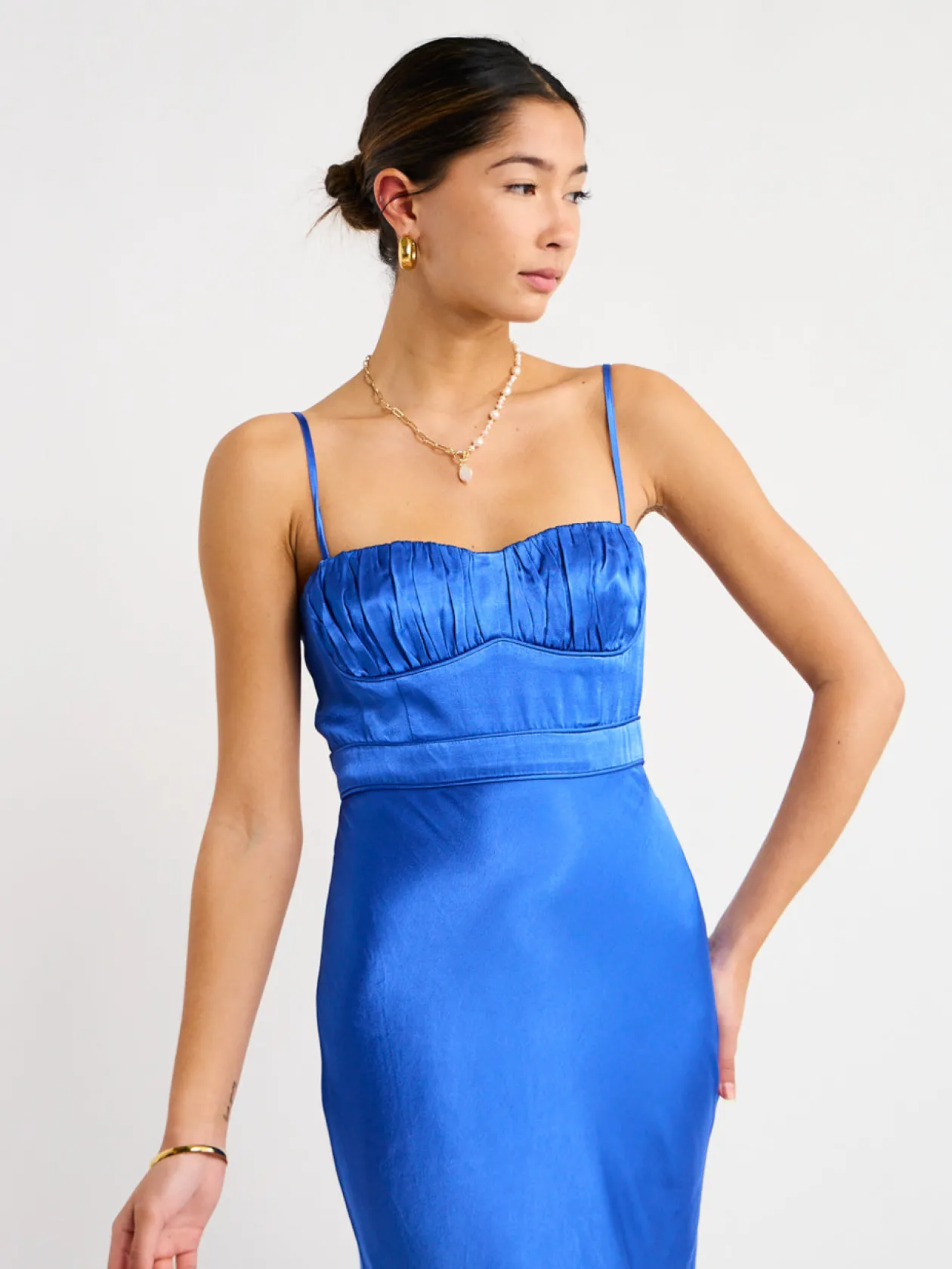 Store Oliviera Ruched Maxi Dress In Women Dresses