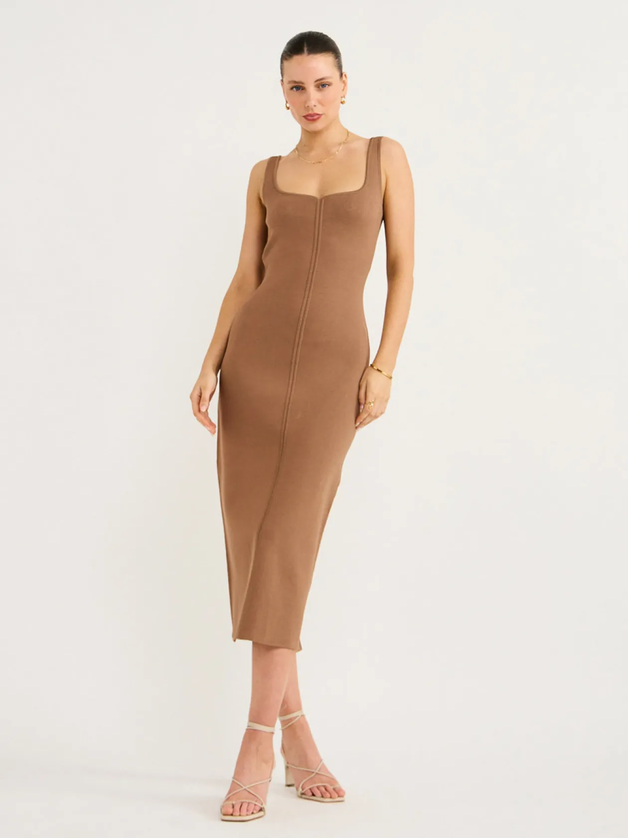 Best Parsons Crepe Knit Dress In Women Dresses