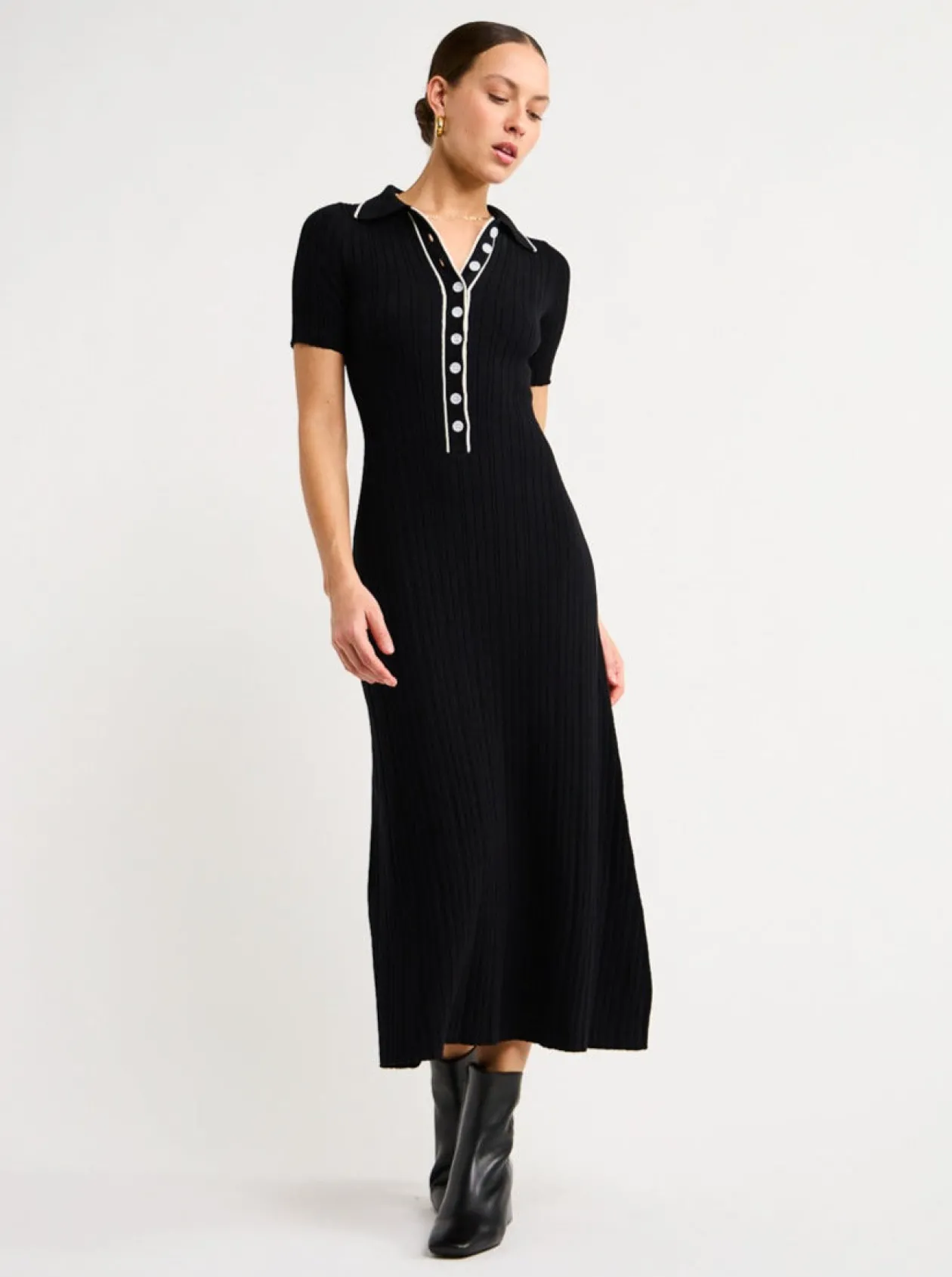 Online Penelope Dress In W/ Silence Trim Women Dresses