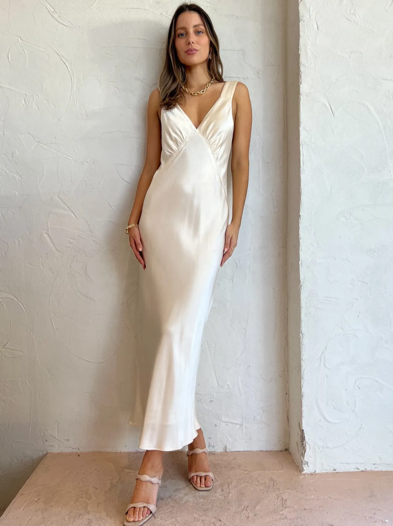 Store Plunge Midi Dress In Women Dresses