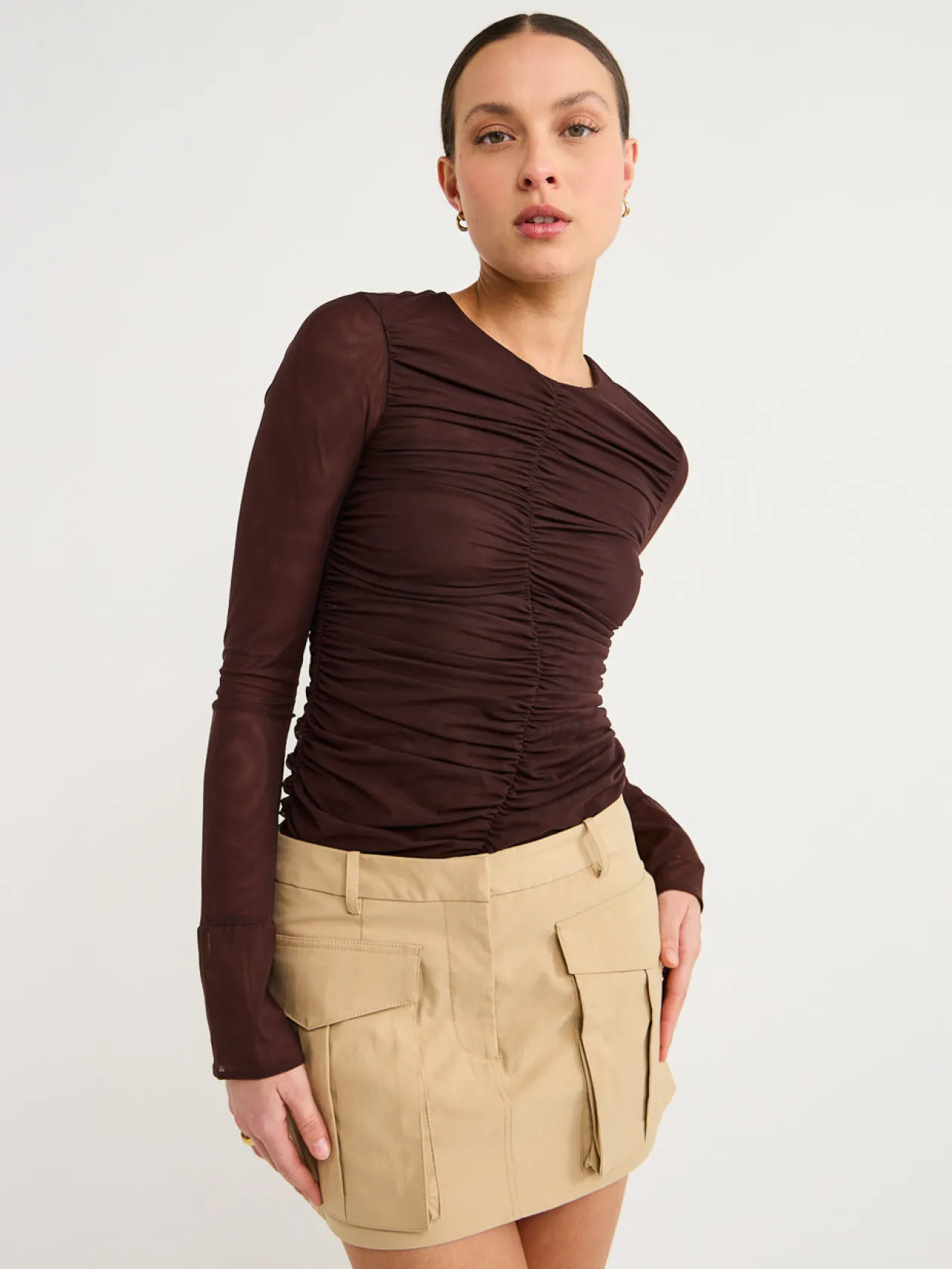Shop Sabato Low Rise Utility Micro Mini Skirt In Women Skirts