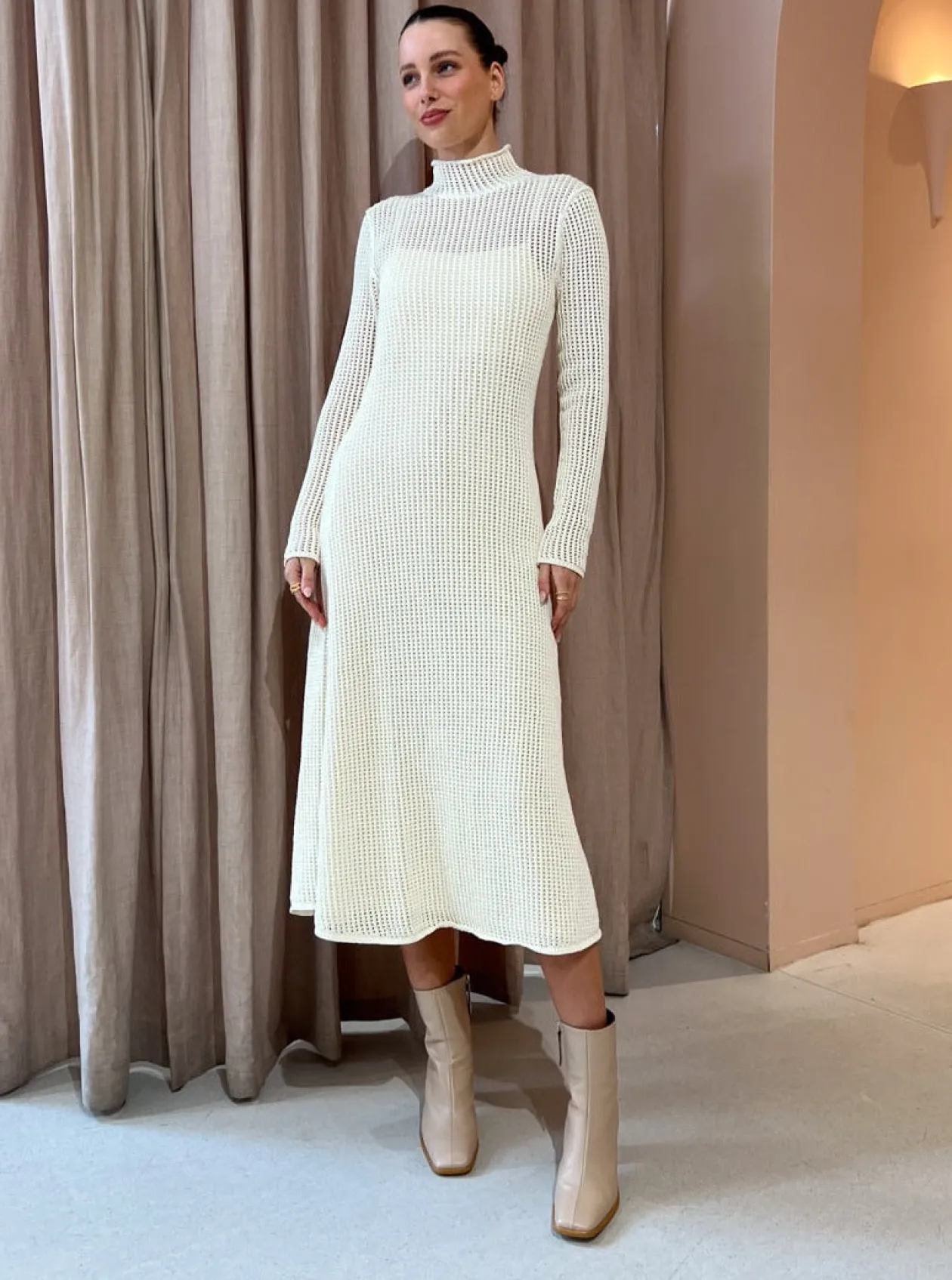Cheap Salina Waffle Knit Dress In Women Dresses