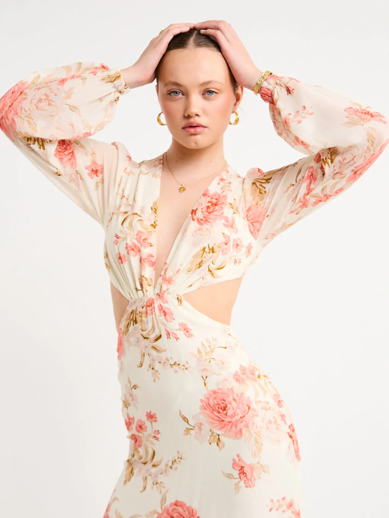 Hot Sara Open Back Midi Dress In Women Dresses