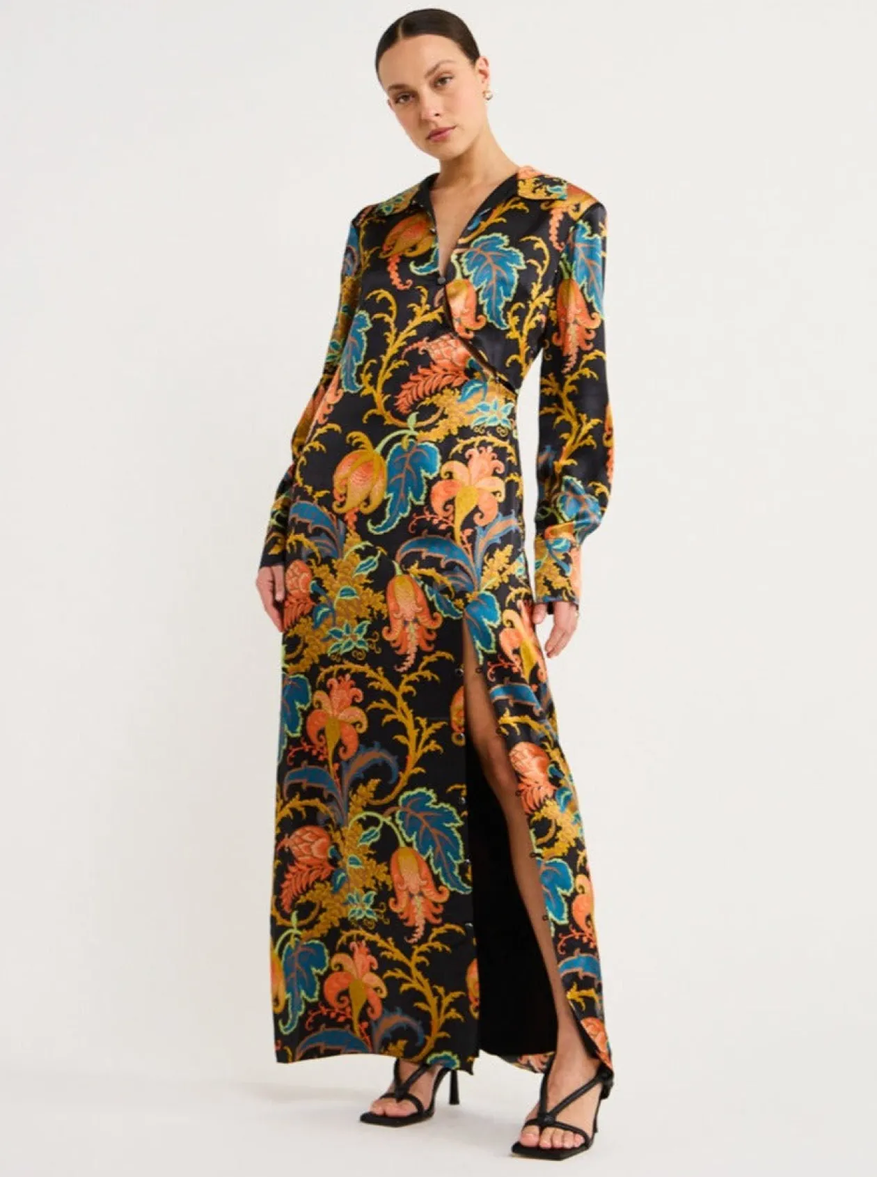 Fashion Artiste Buttoned Shirt Dress In Women Dresses