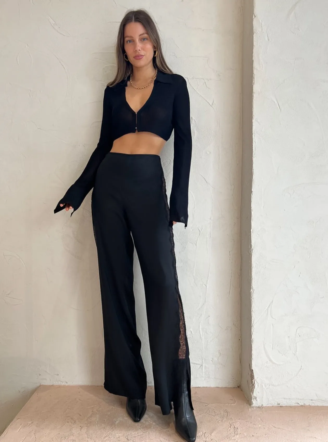 Store Spencer Lace Wide Leg Pant In Women Pants