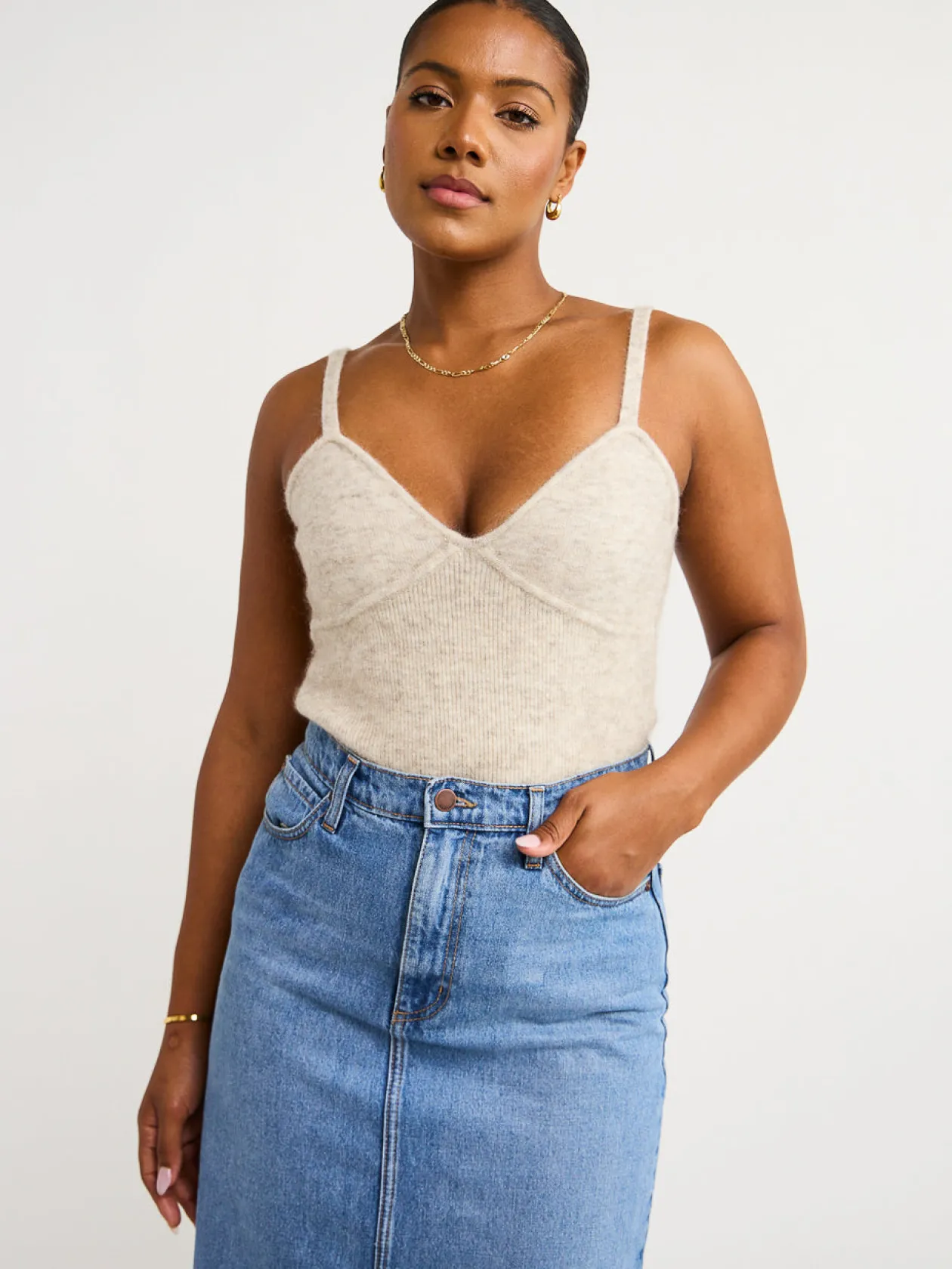 Clearance The Agnes Knitted Tank In Women Tops