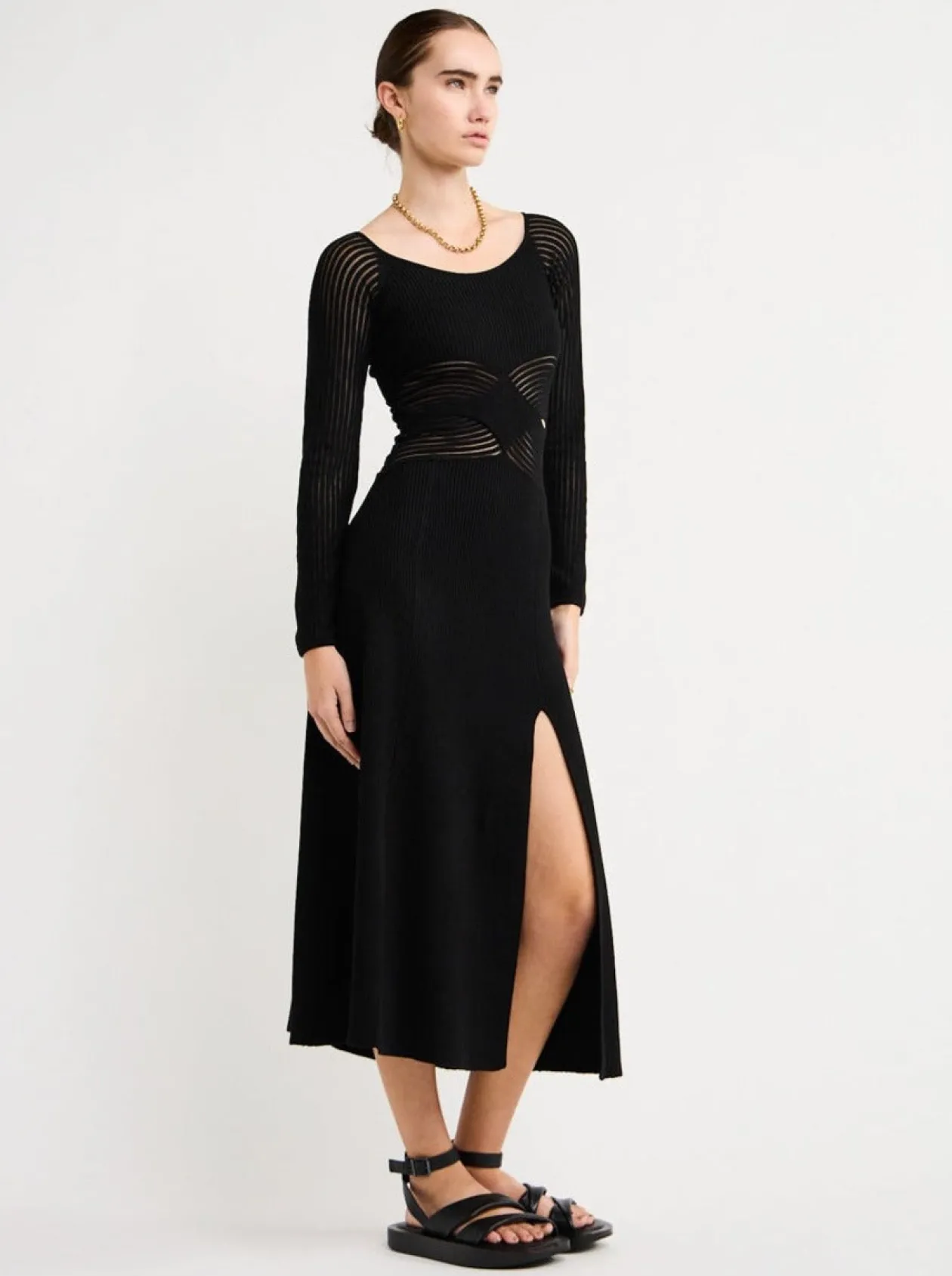 Hot Tilt Knit Dress In Women Dresses