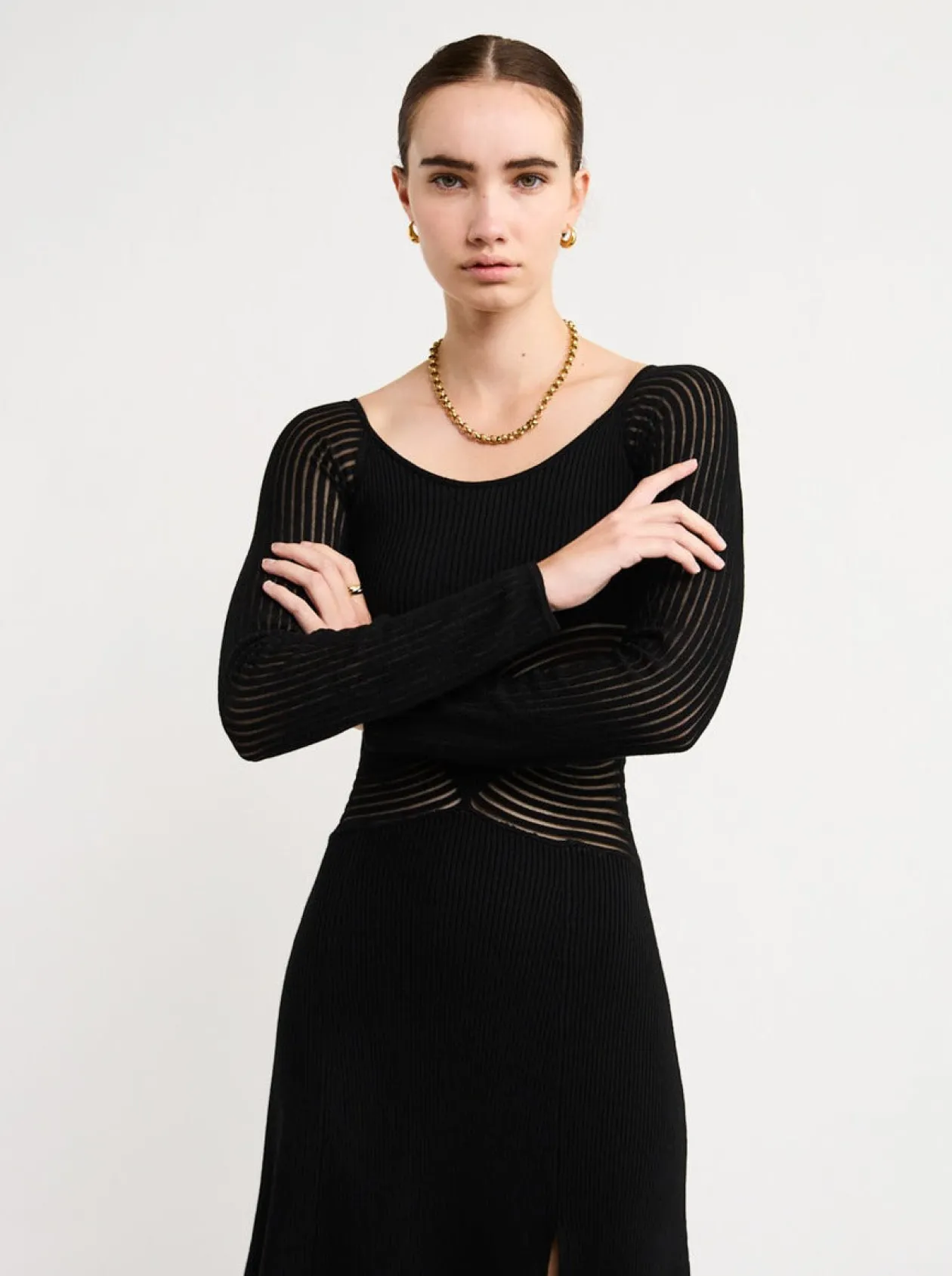 Hot Tilt Knit Dress In Women Dresses
