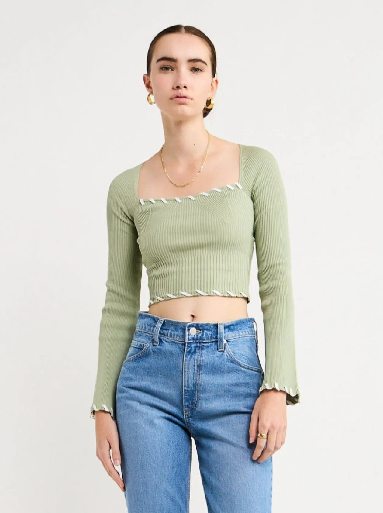 Fashion Trace Knit Top In Women Tops