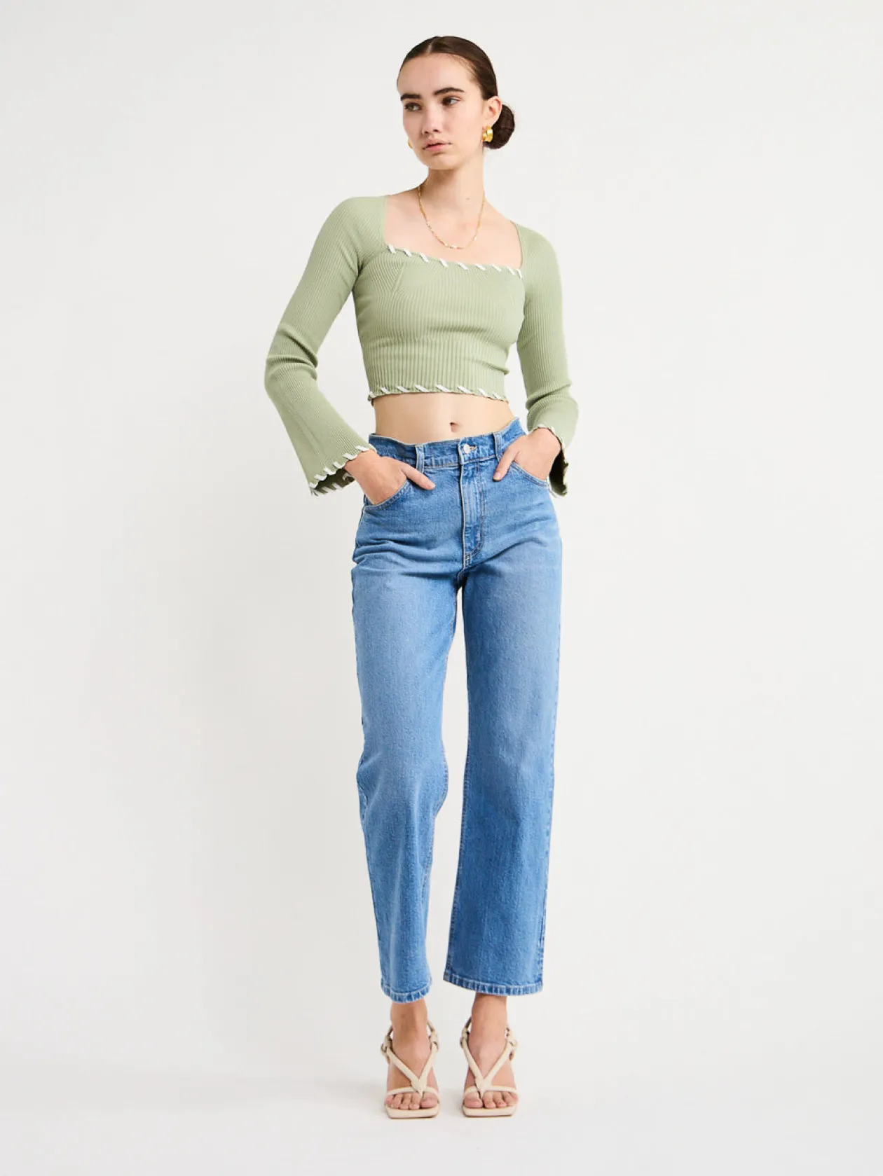 Fashion Trace Knit Top In Women Tops