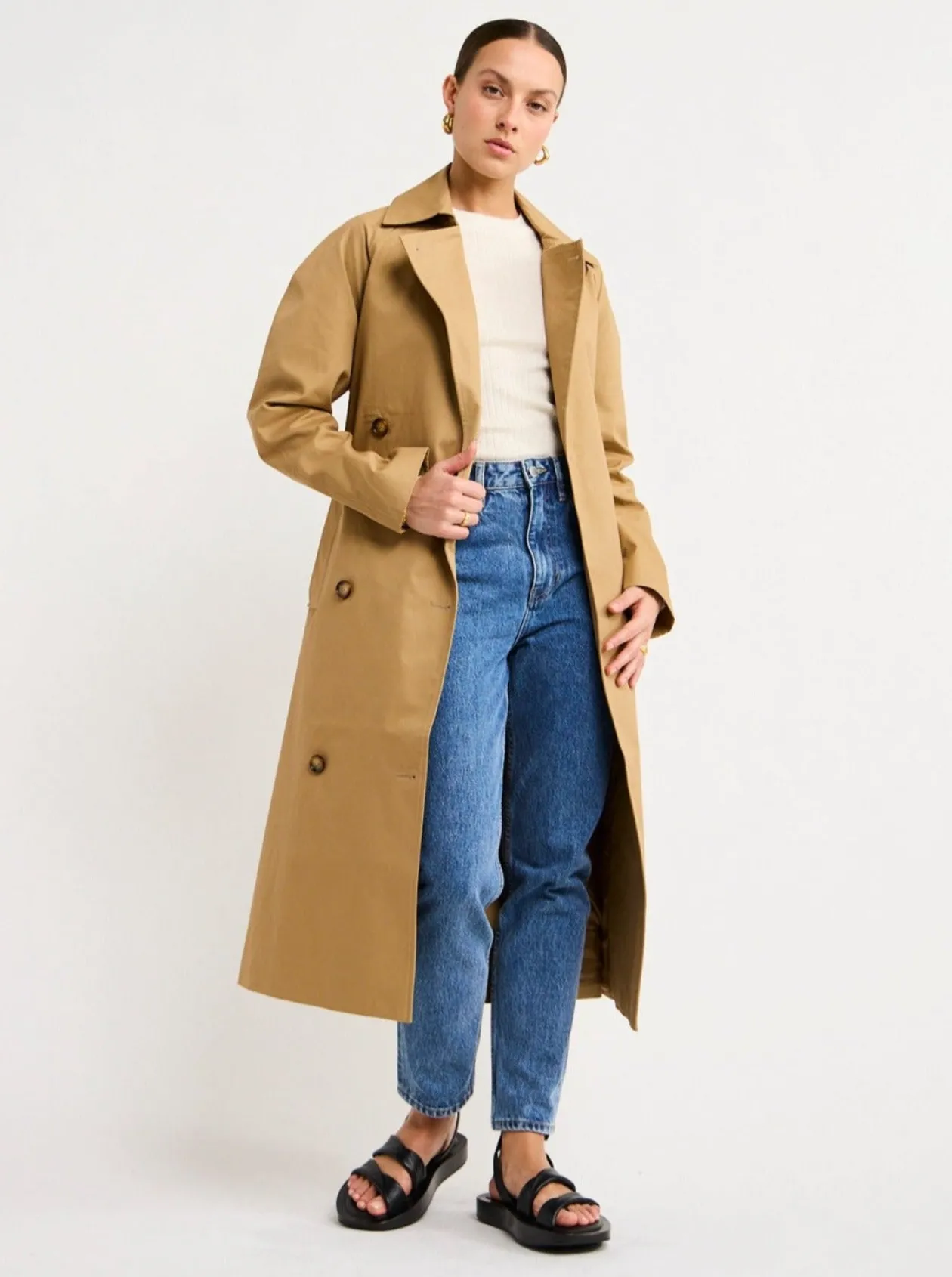 Fashion Trench Coat In Women Jackets & Coats