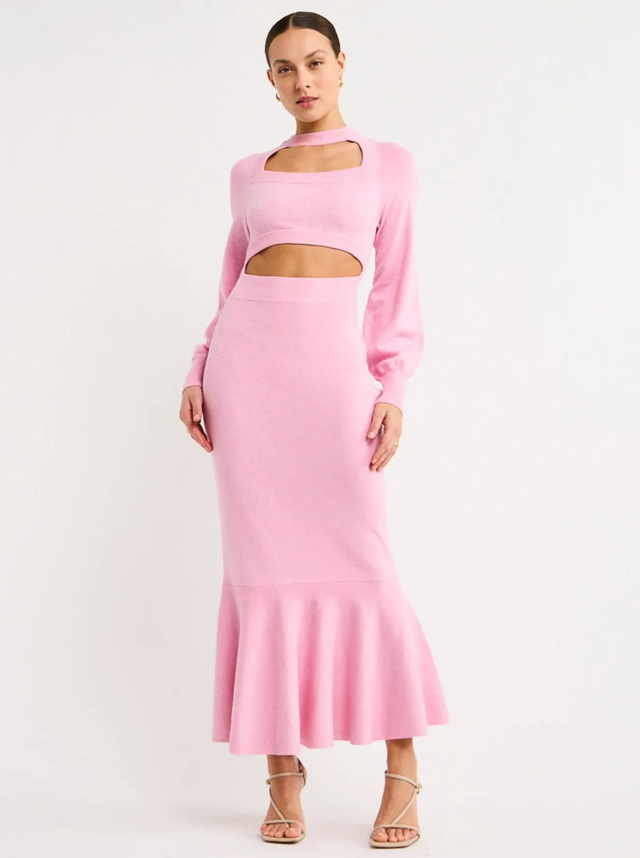 Cheap Vienna Pemplum Knit Dress In Women Dresses