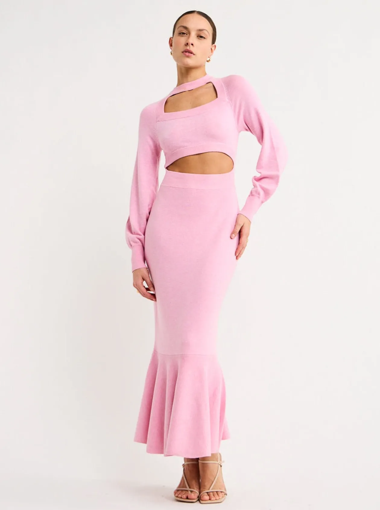 Cheap Vienna Pemplum Knit Dress In Women Dresses